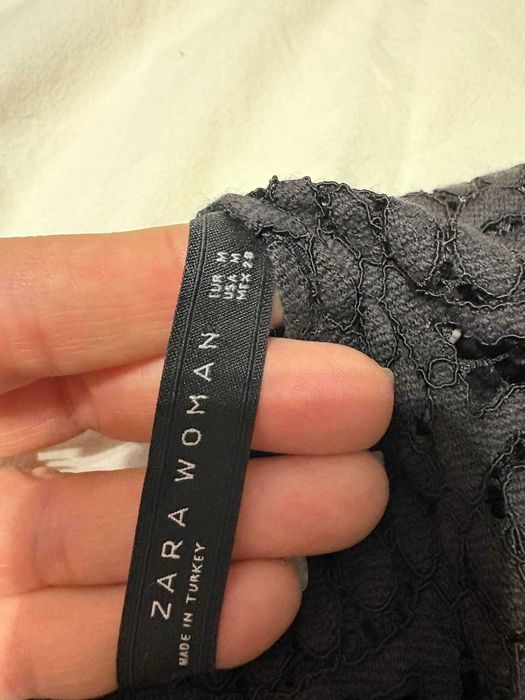 Рокли Zara  M размер, розово кадифе рокля