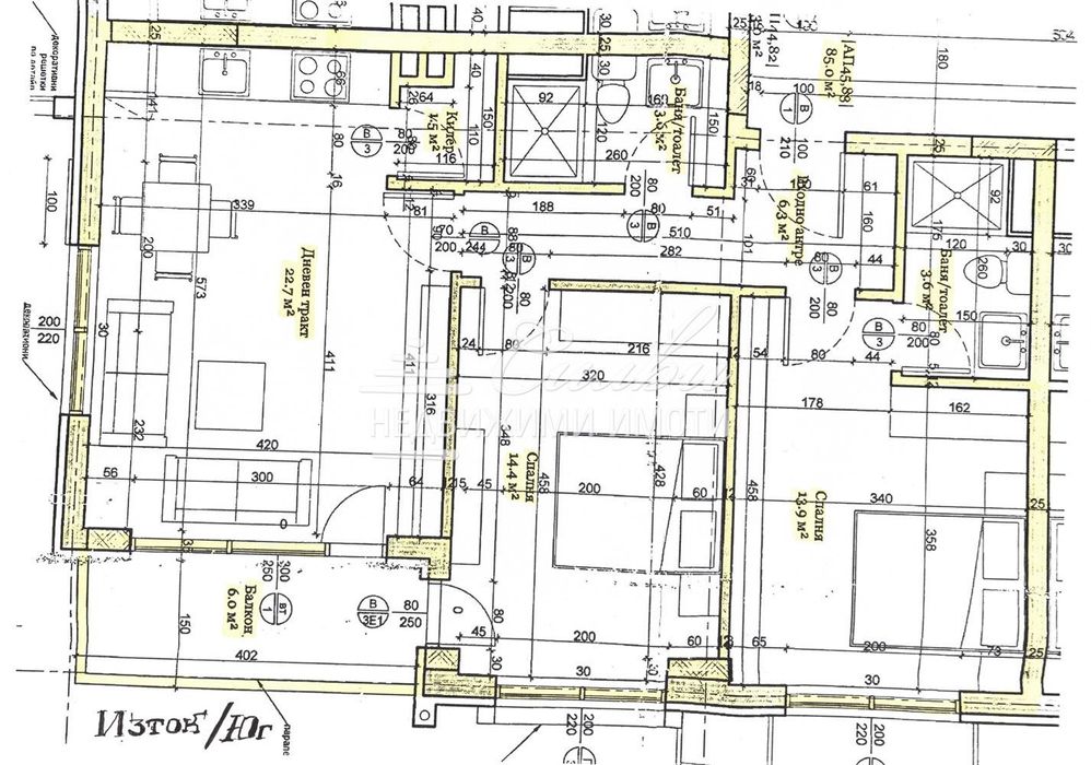 Продава се Тристаен апартамент в Шумен, Тракия - 90 кв.м за 689 €/кв.м - Снимка #7