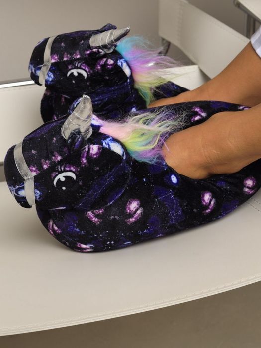 Тапочки космический единорог, Размер 28-34, до 20 см по стельке