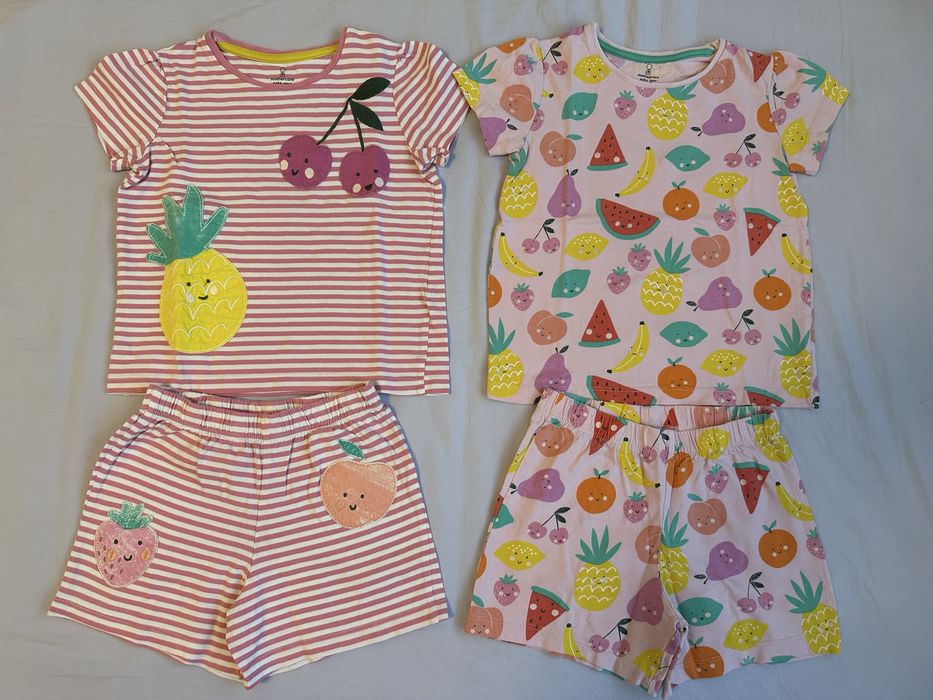Lot 4 pijamale Mothercare, din bumbac 100%, 104 cm, 3-4 ani