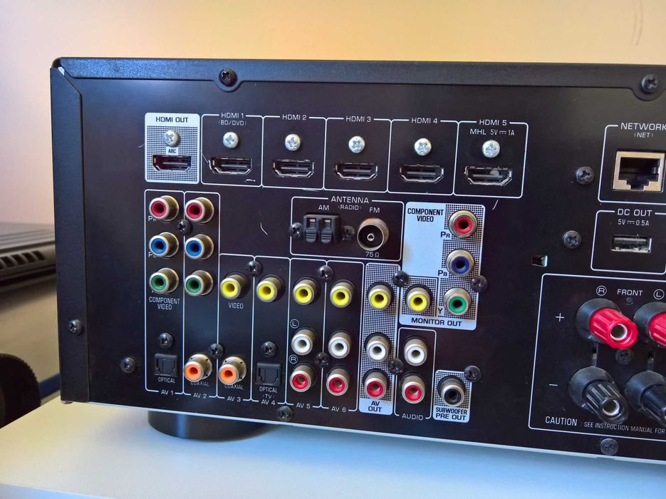 5.1 Receiver YAMAHA RX-V475, HDMI ARC, 4K Pass-Through
