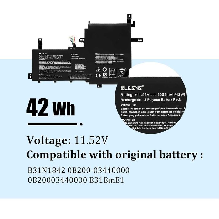 Baterie Laptop ASUS K513 S15 S531 M513 X513 Noua!