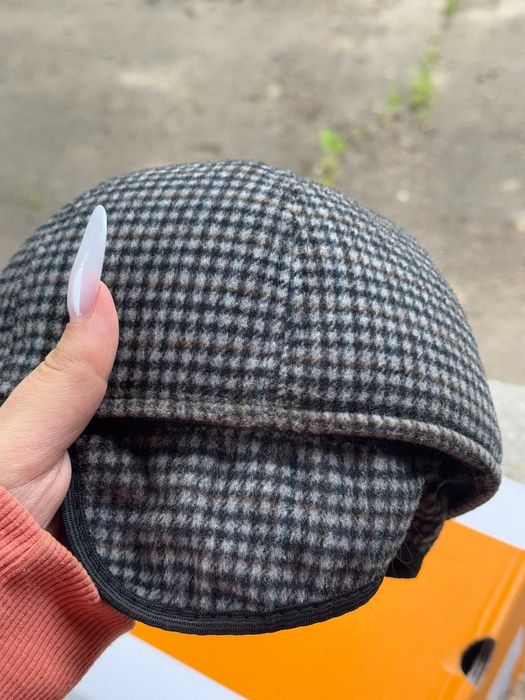 Șapcă bărbătească MT Collection din lână, în carouri, mărimea 57