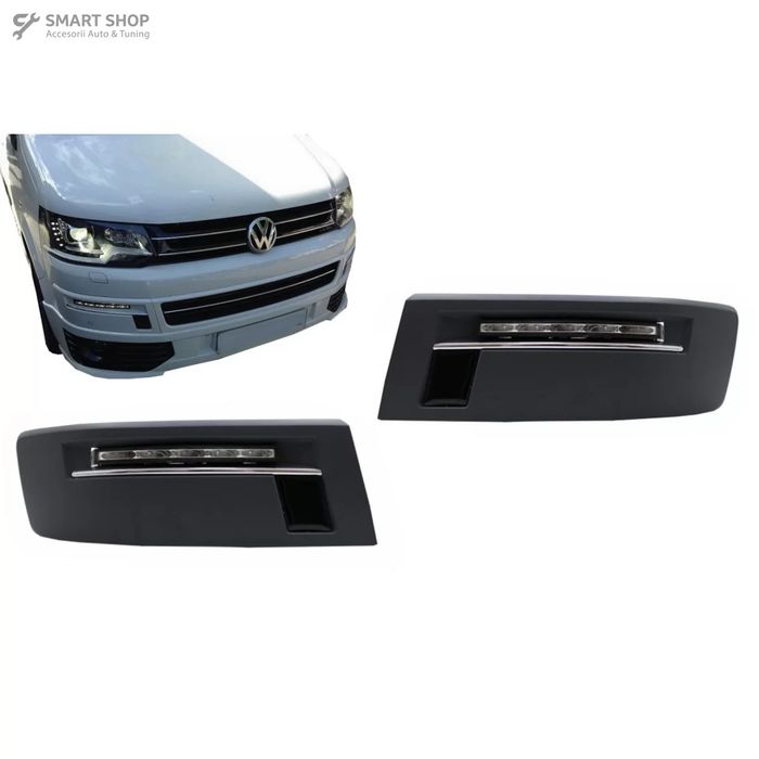 Lumini de zi LED DRL VW Transporter Multivan Caravelle T5.1 Facelift (
