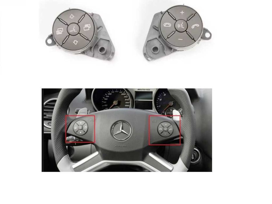 Капачета за волан с основа за Mercedes SL-Class R230 Facelift