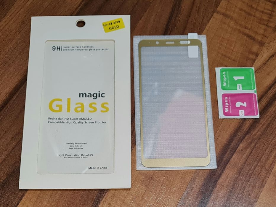 Folie sticla full cover originala SuperGlass Samsung Galaxy A8 2018
