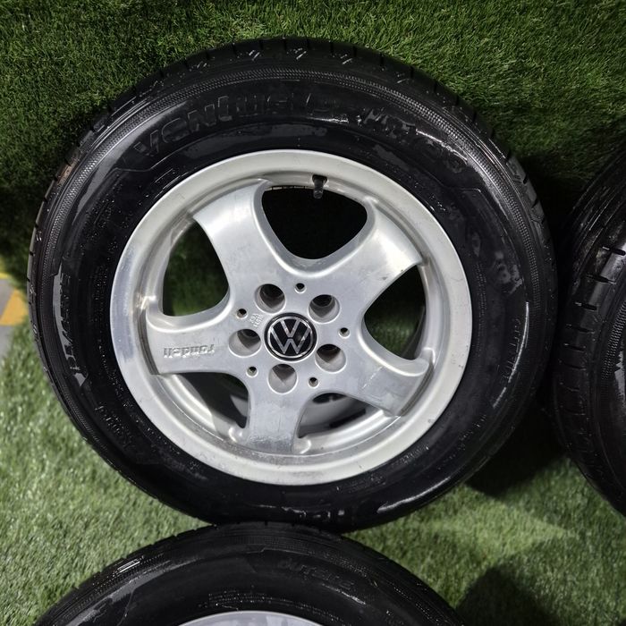 Jante cu anvelope R 15 5x112 Golf,Passat, Skoda, anvelope 195 65 15