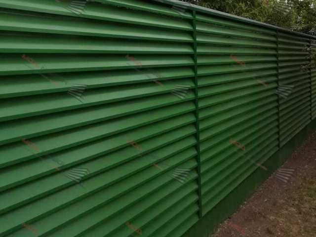 Забор жалюзи еврожалюзи