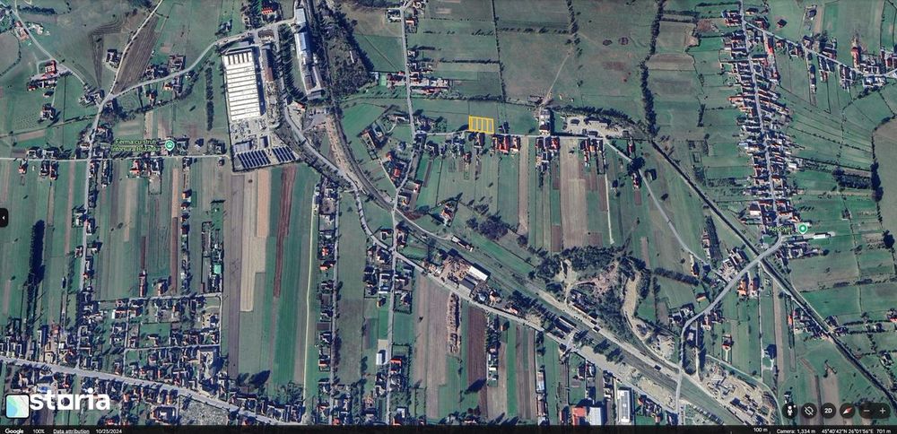 Vand teren intravilan 4 parcele de 500 mp fieccare