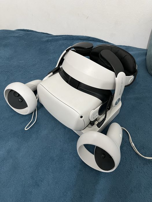 Oculus quest 2+bobovr M2pro+D2(baterie externă plus stație de încărcare)+ suport pentru cap