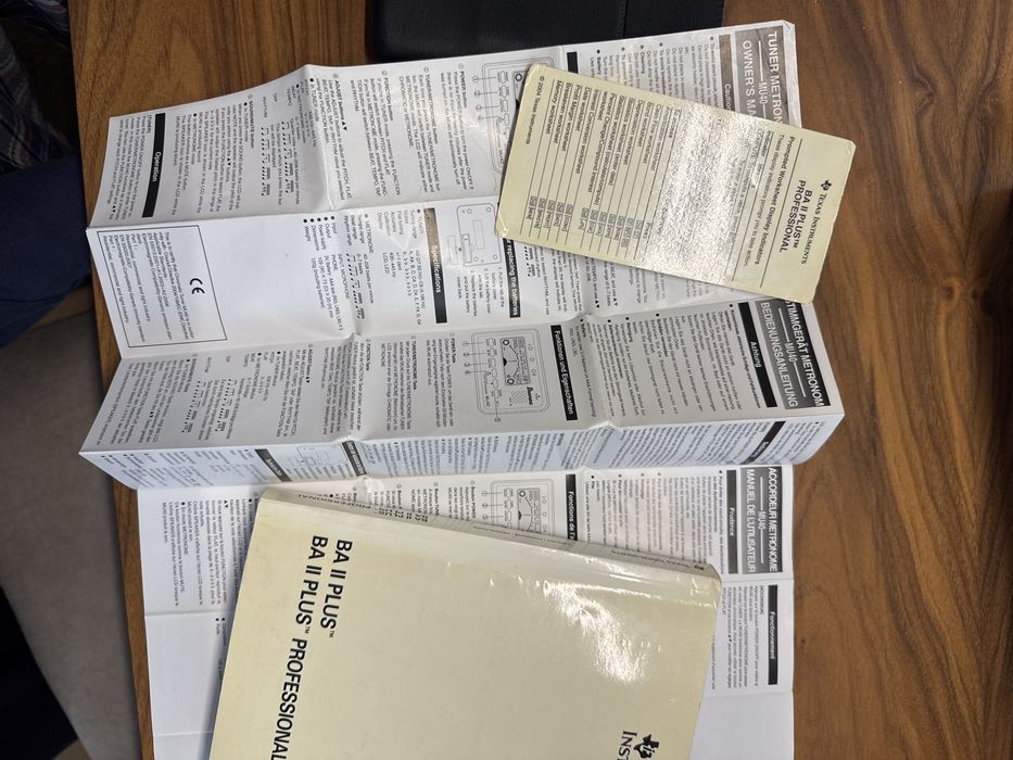 Texas BA2 plus professional калькулятор для CFA