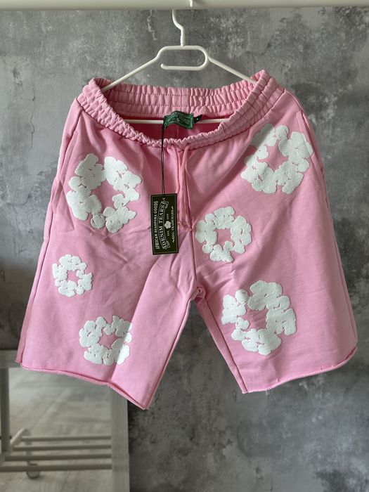 Pantaloni scurti Denim Tears Balenciaga off white