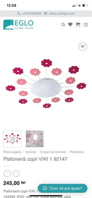 Plafoniera EGLO copii