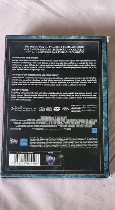 Colectie 3 Dvd-uri Saga/Amurg 2012