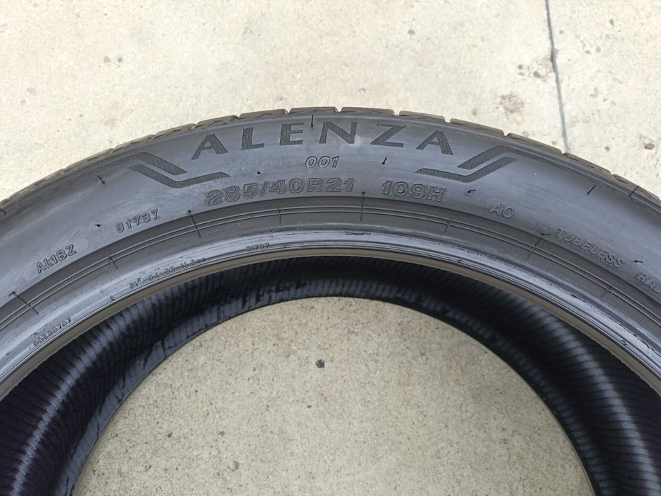 Doua anvelope vara 285 40 21 bridgestone alenza 001 profil 6,8 mm