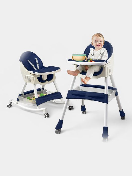 4 в 1, детский складной стул-качалка для кормления.