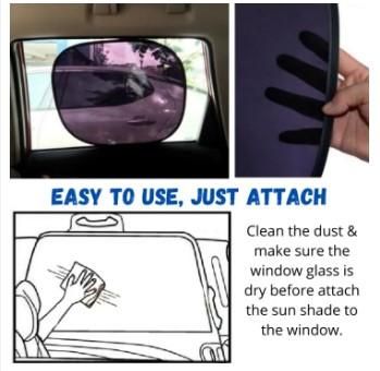 Сенник за странични стъкла за кола UV защита с електростатично фолио 1