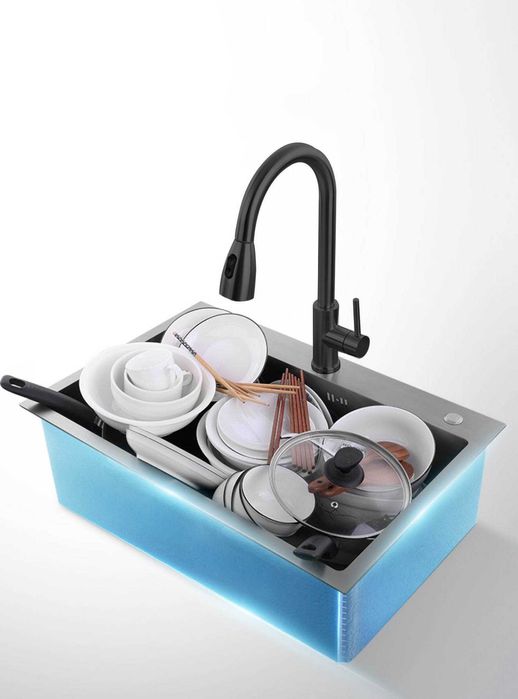 Мултифункционална кухненска мивка 60см