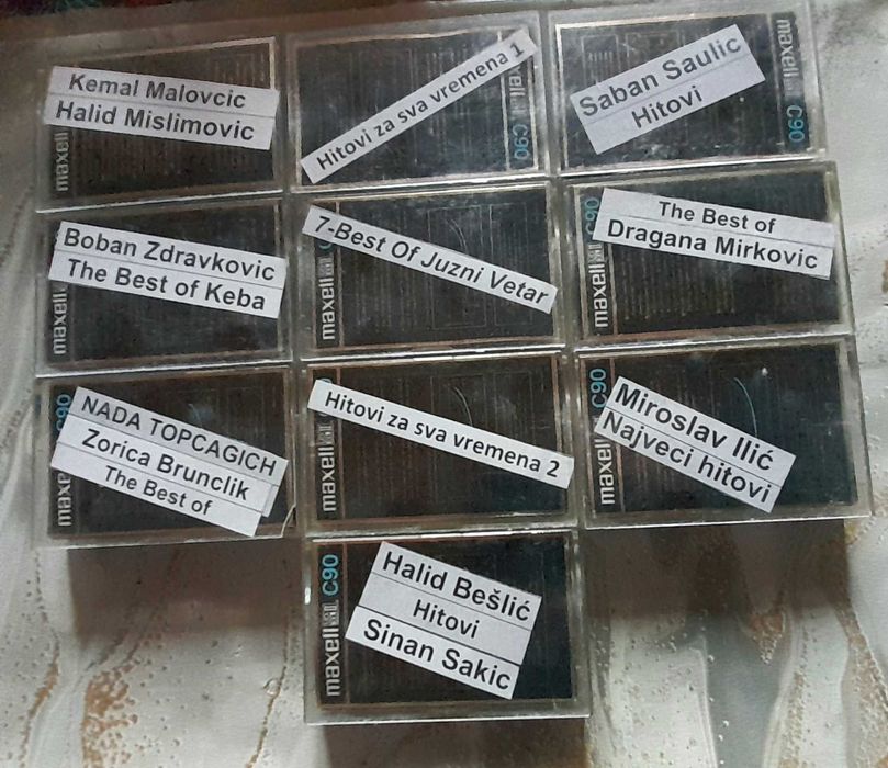 Аудио касети MAXELL/ Gold/ 90 мин.- със Сръбски хитове