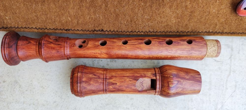 Оригинален швейцарски рекордер (блок флейта) KUNG. Kung Sopranino в "F