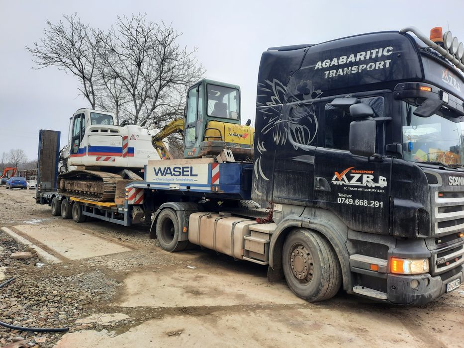 Trailer agabaritic extensibil pe lungime și latime