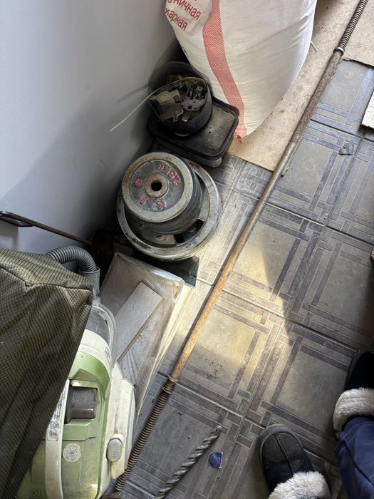 Гриф с блинами б/у