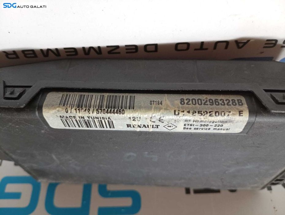 Modul Imobilizator Dacia Logan 1 2004 - 2012 Cod 8200296328B U118522007E [M4331]
