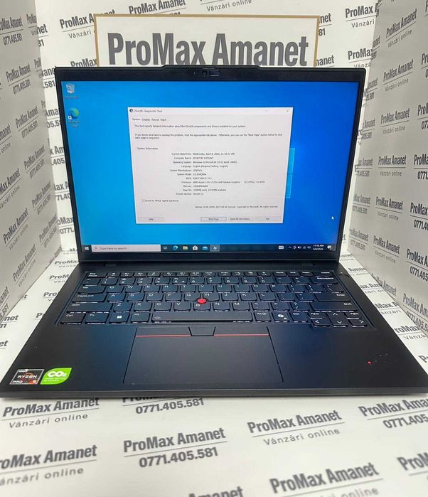 Laptop Lenovo ThinkPad Gen 5 L14 AMD Ryzen 5 PRO 7535U 512Gb ProMax Amanet