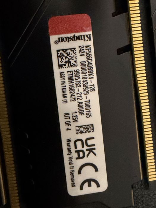 [XMP] KIT 128GB RAM DDR5 (4x32) 5600MHz CL40 Kingston FURY Beast