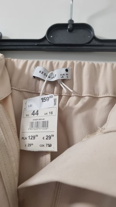 Pantalon larg Reserved 44 bej