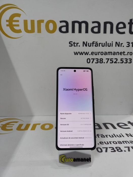 Telefon Mobil Xiaomi REDMI Note 15 5g, 8GB RAM, 256GB, 5G, -N-