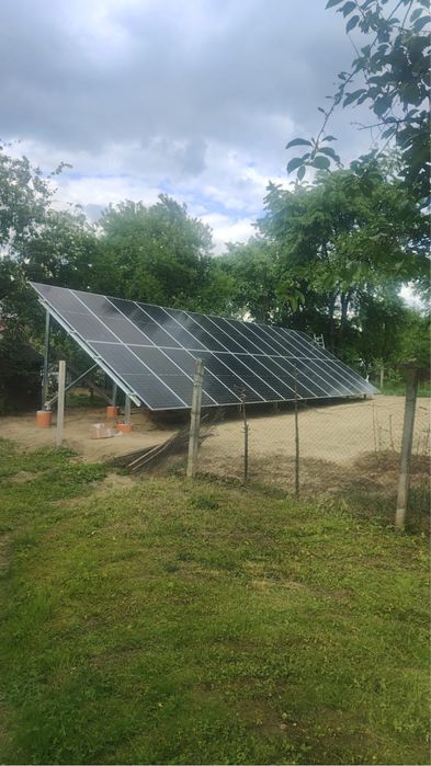 Sistem complet de montaj la sol pentru 6 panouri foto-voltaice