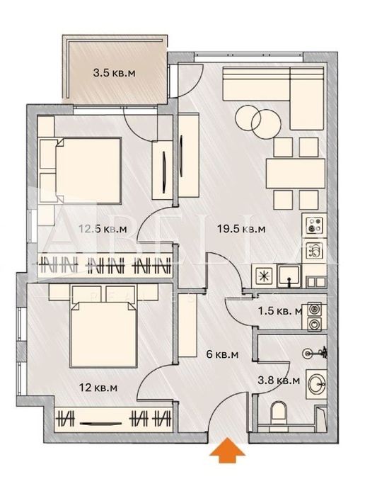 Продава се Тристаен апартамент в София, Манастирски ливади - 85 кв.м за 2824 €/кв.м - Снимка #1