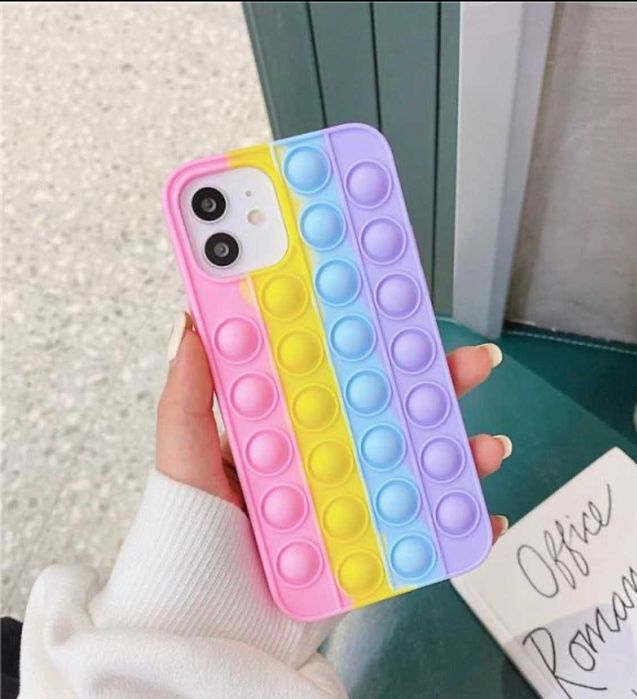 Husa silicon model POP IT pt. iPhone XS Max , 13 , 13 Pro , 13 Pro Max