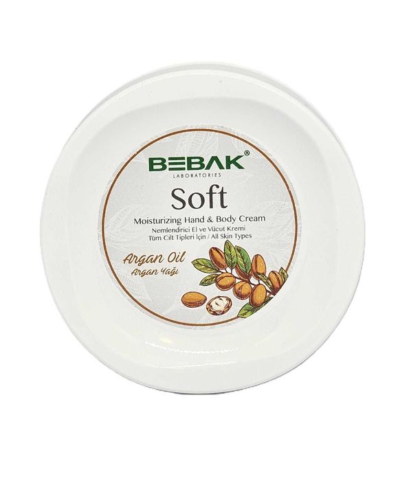 Крем за ръце и тяло с арганово масло за подхранване Bebak Soft 200 мл