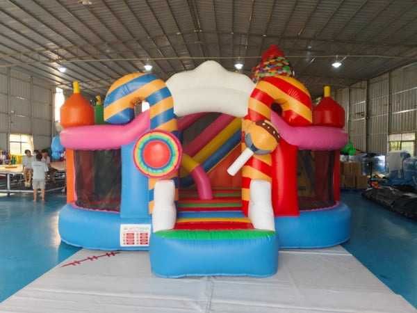 Детски надуваеми батути с пързалки за игра