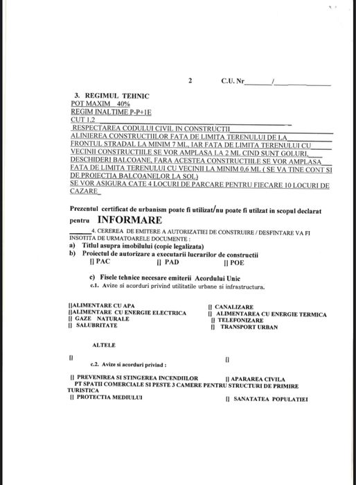 Teren Costinesti 1050 mp - prima linie la mare