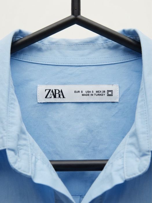 Рубашка ZARA синяя