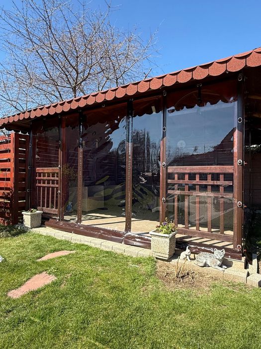 Inchideri terase/foisoare cu folie transparenta Cristal PVC Taiwan grosime 0,8mm