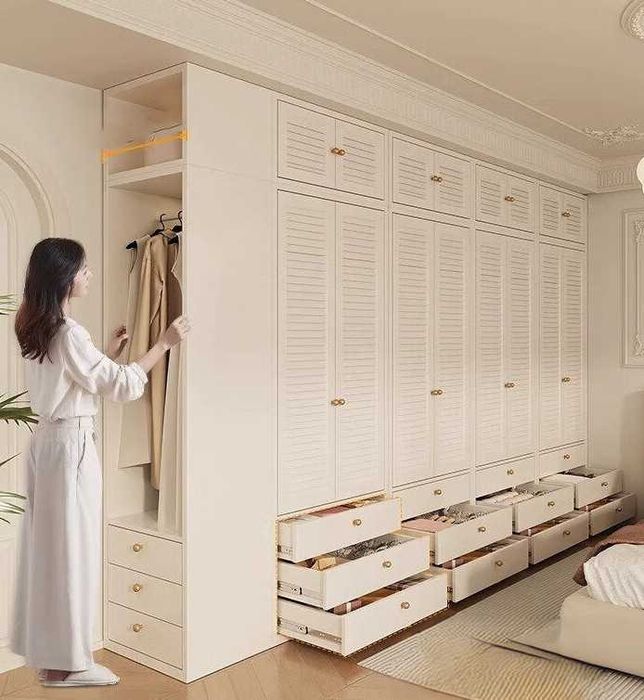 Shkaf rangli mehmonxona uchun kiyimlar osishga arzon va optom\Шкафы