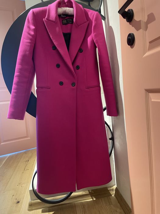 Палто Zara Manteco 75% вълна размер S