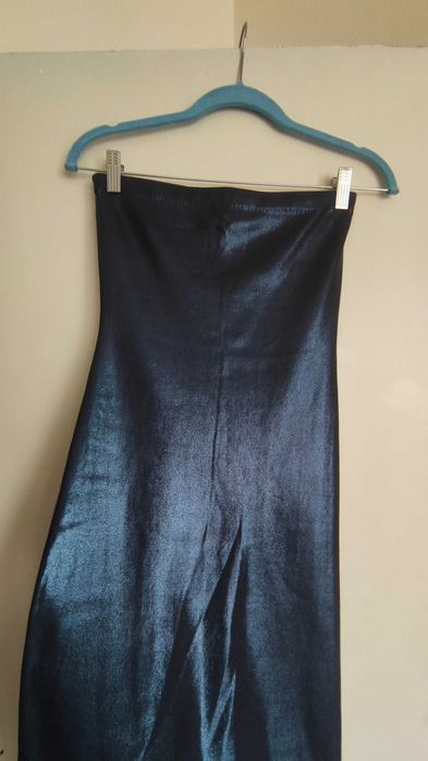 Коктейлна синя рокля Zara