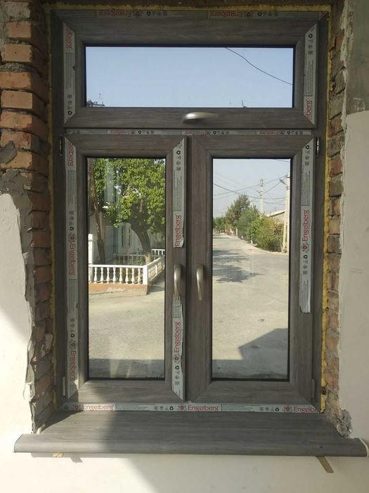 Пластиковые окна двери Стеклянные перегородки Akfa rom eshiklar Termo