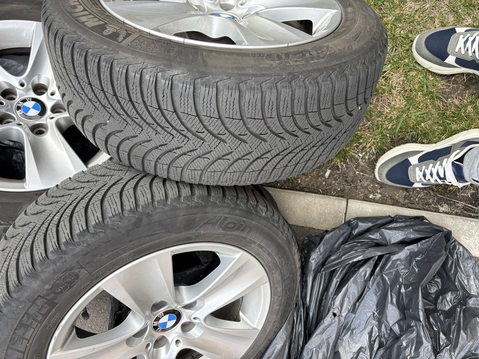 Jante bmw  cu cauciucuri 5x120