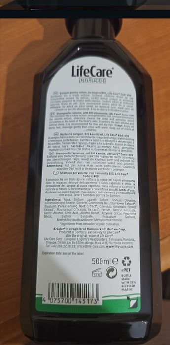 Vand sampon pentru volumul de la lifecare.
