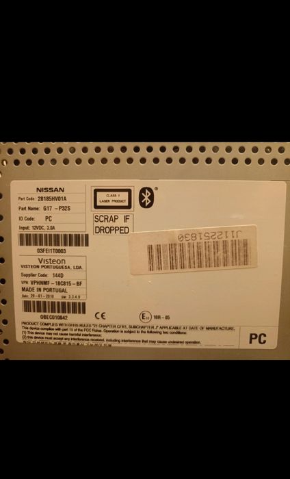 Radio Cd player Nissan Qashqai 2018