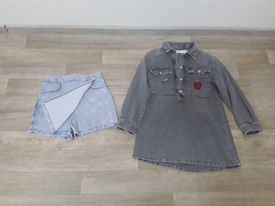 Cămașa  si fustă  pantalonii  blugi mărimea  S  ambele la 60 de lei