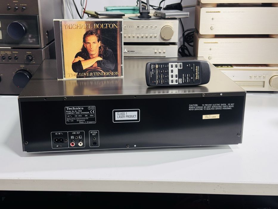 CD-player TECHNICS SL-PD8,5 disc changer,telecomandă+manuale
