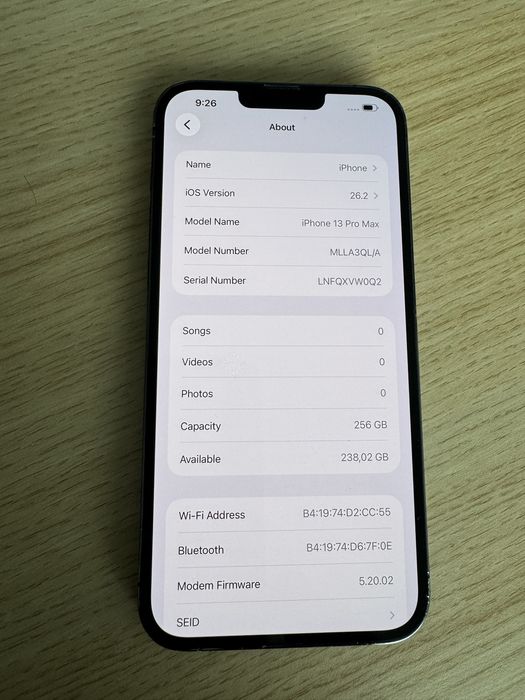 iPhone 13 Pro Max 256GB 88% батерия