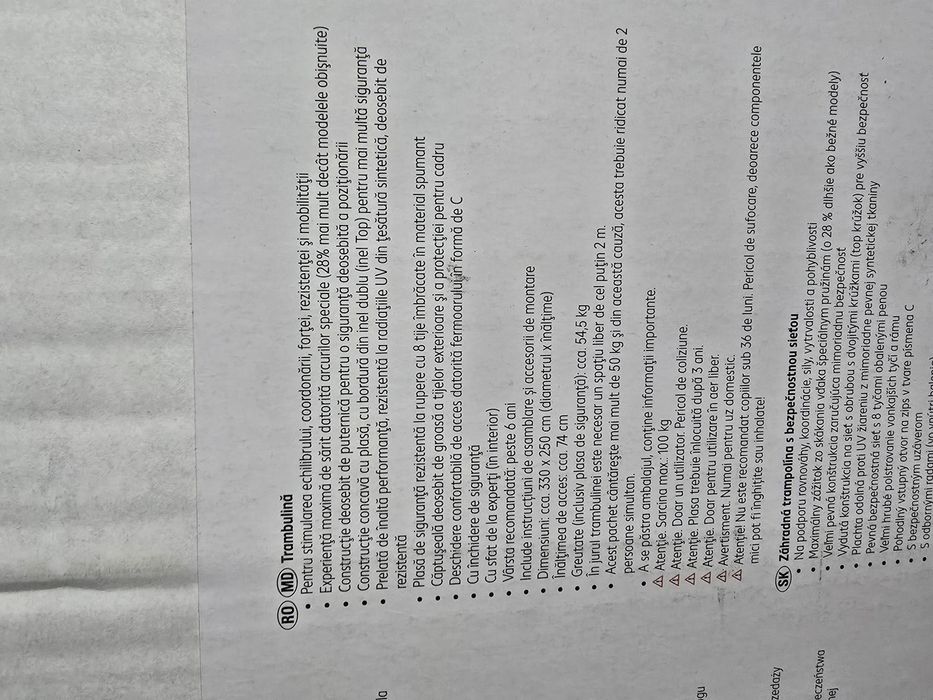 Trambulina copii pt exterior